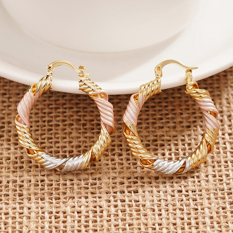 Metal Multi-color Trendy Earrings For Women