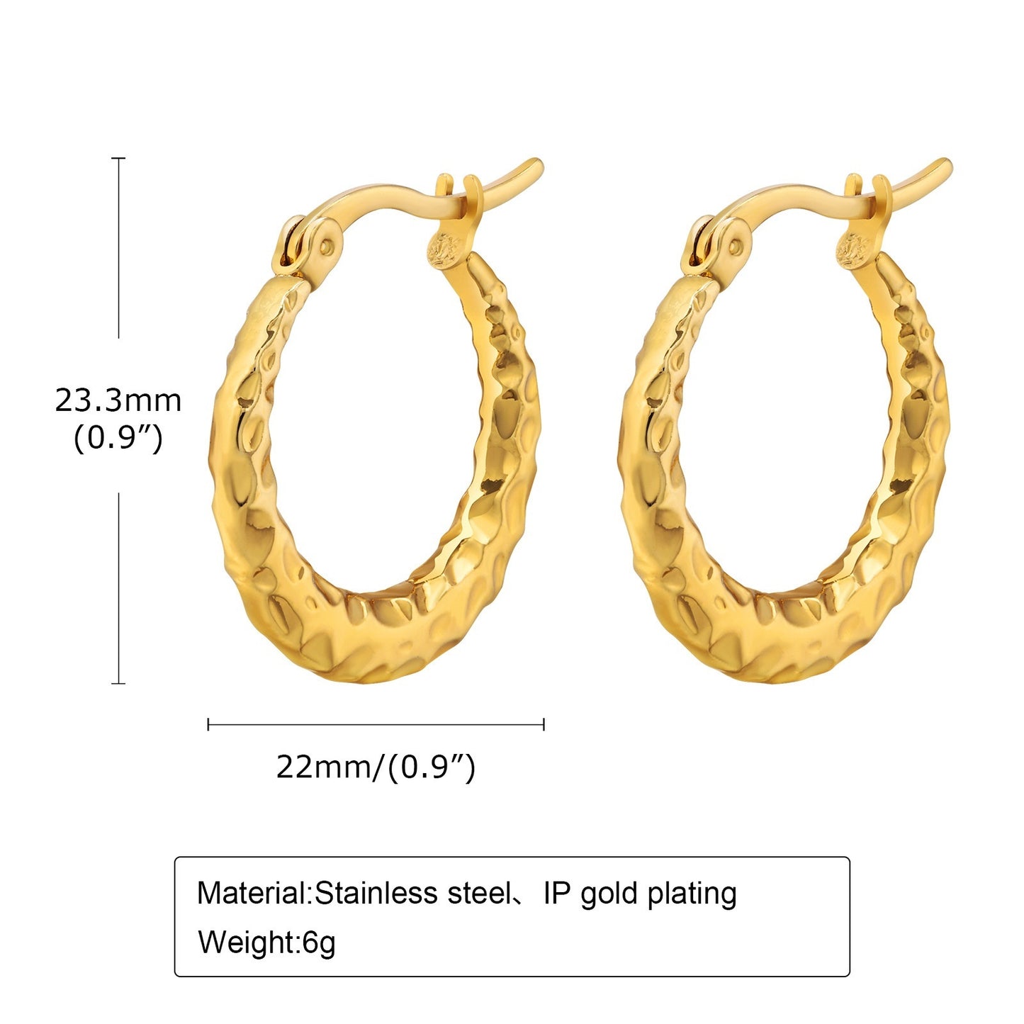 Elegant All-match Stainless Steel Earrings
