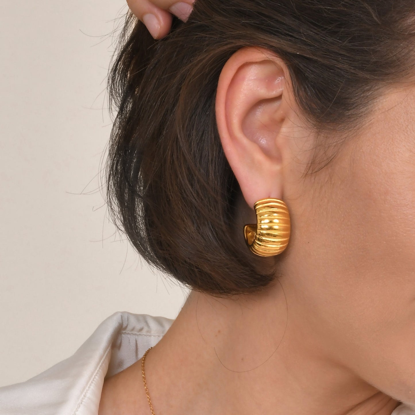 Elegant All-match Stainless Steel Earrings