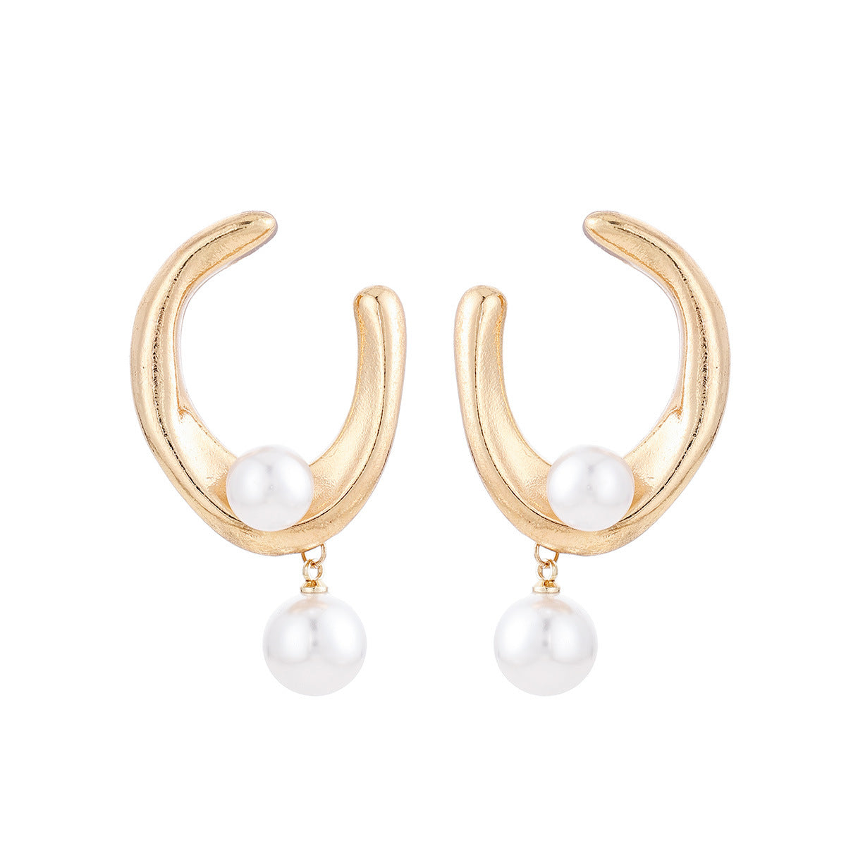 Exaggerated Big Eye Earrings For Women, Minimalist Cool Style, Daily All-Match Ear Jewelry