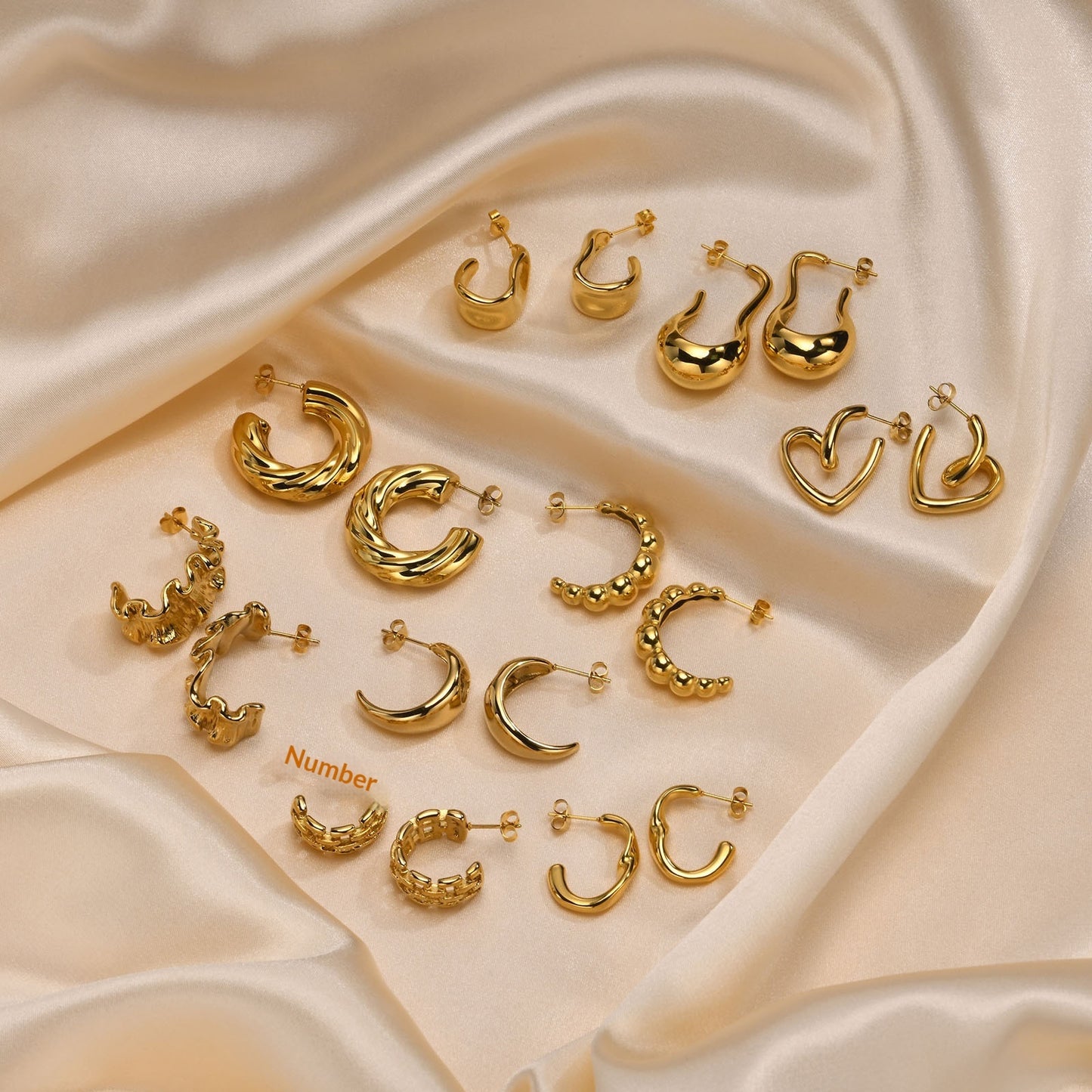 Elegant All-match Stainless Steel Earrings