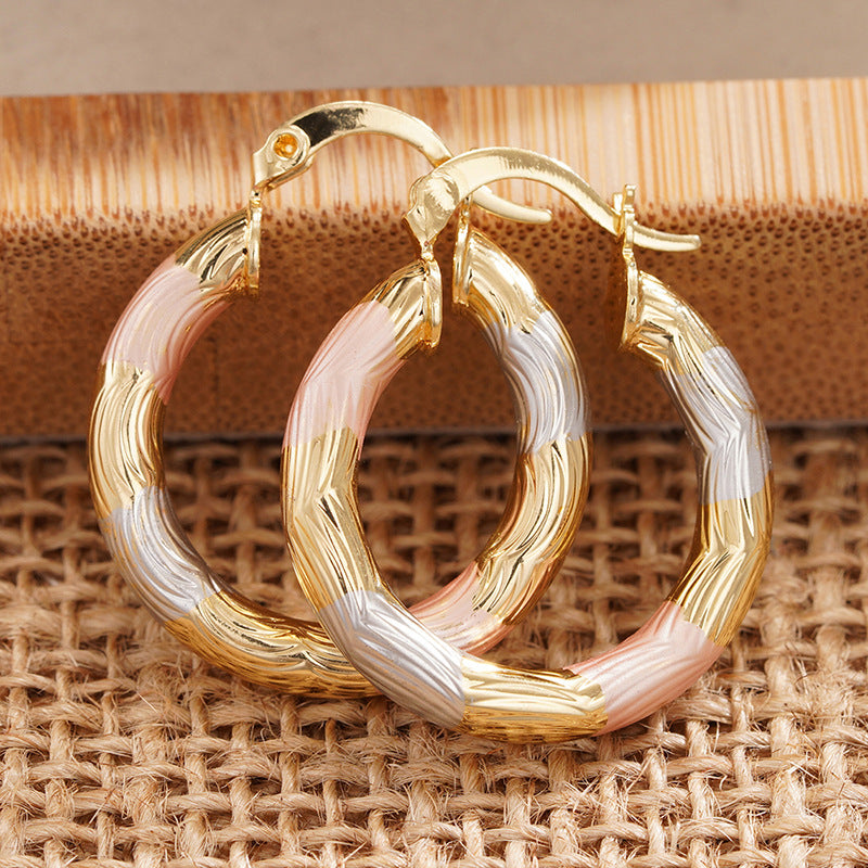 Metal Multi-color Trendy Earrings For Women