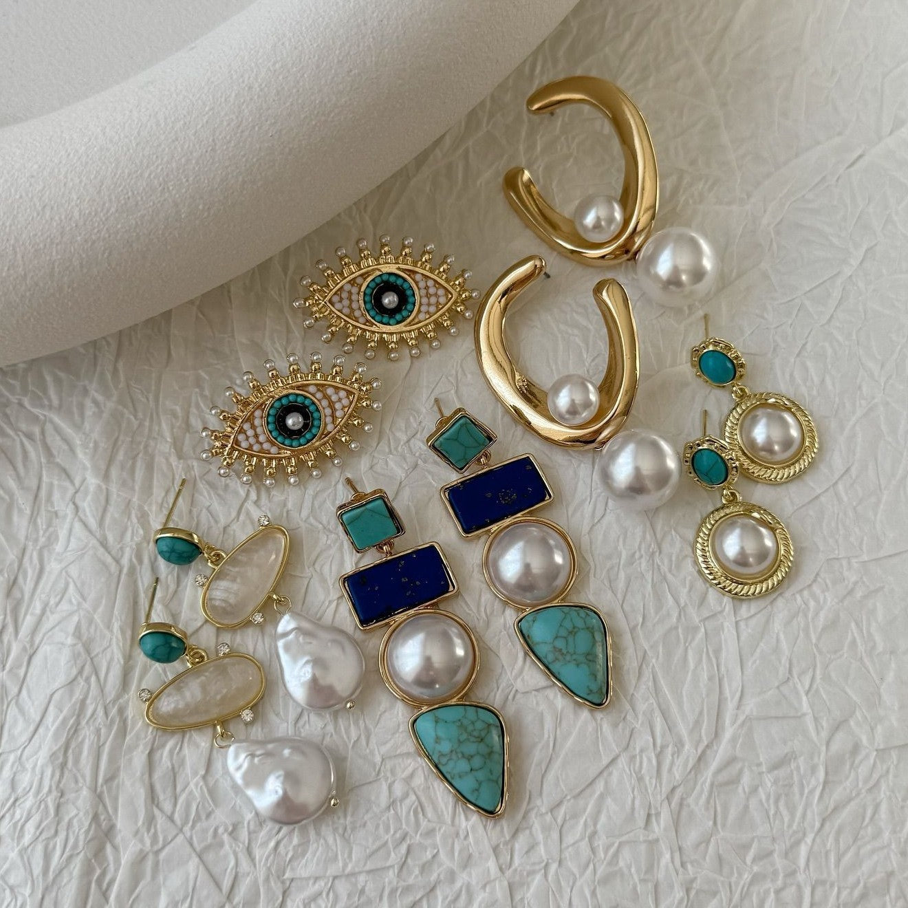 Exaggerated Big Eye Earrings For Women, Minimalist Cool Style, Daily All-Match Ear Jewelry